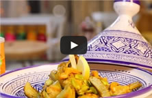 Vidéo choumicha : Poulet frit aux fèves et d’artichauts