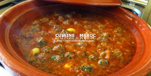 Recette Tajine de kefta aux oeufs à la marocaine, recettes de cuisine des