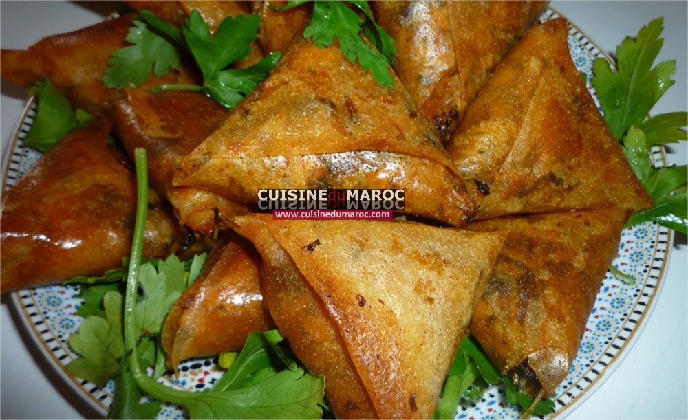 cuisine marocaine briouates a la viande hachee