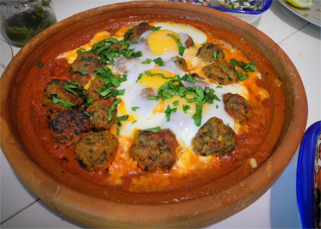 Kefta, tajine de viande hachée aux oeufs