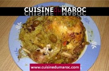 poulet-farci-champignons-vermicelle