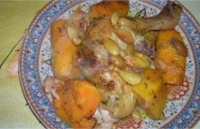 poulets-rotis-patates-douces-amandes