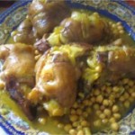 Pieds de veau au pois chiche et blé – ker3in belhemess