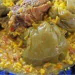 Tajine de veau aux poivrons farcis