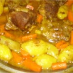 Tajine de viande aux topinambours