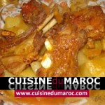 Tajine de viande Mhammar aux pommes de terre